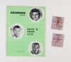 1962 Granada Presents Rock 'N Twist U.S.A. Program with Tickets Mounted