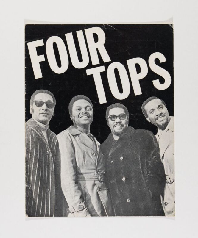 The Four Tops Vintage Concert Program