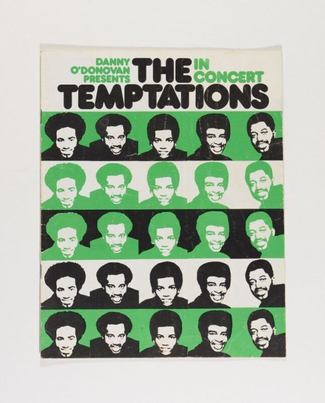 Junior Walker and The Temptations Vintage Concert Program with Handbill