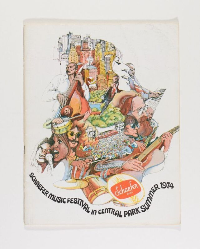 1974 Peter Frampton Lynyrd Skynyrd Schaefer Music Festival New York City Program