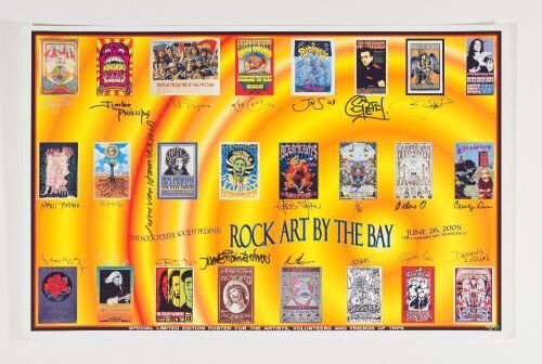 Collection of 2 Rock Art By The Bay Poster Show Signed Posters Excellent & Near Mint 85