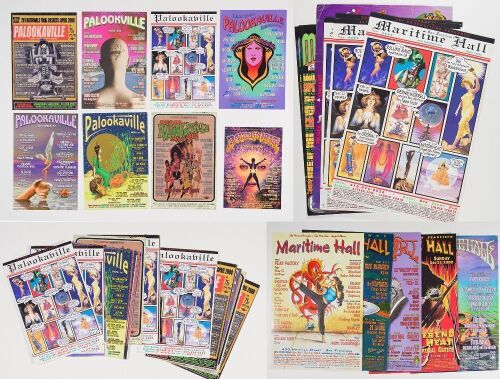 Dealers Lot of 25 Assorted Maritime Hall & Palookaville Posters Uncut Proofs and Cards