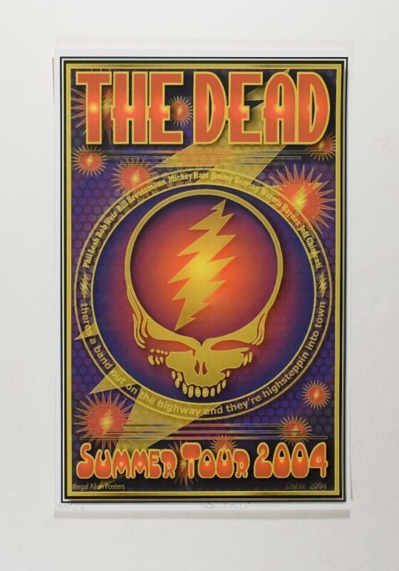 2004 The Dead Summer Tour LE Signed DMW Poster Near Mint 87