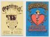 Lot of 2 Popular Bill Graham Series Original Postcards Various Grades