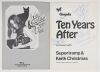 Lot of 2 Ten Years After Keith Christmas Signed Band Program and Ticket Excellent 73 - 2