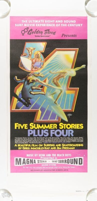 1975 Rick Griffin Five Summer Stories Movie Proof Poster Near Mint 87