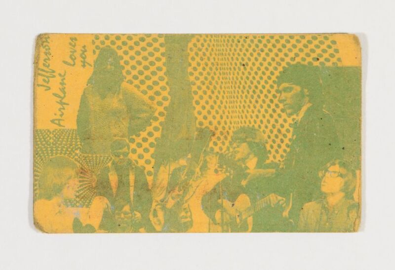 1966 Jefferson Airplane Loves You Member Card Extra Fine 69