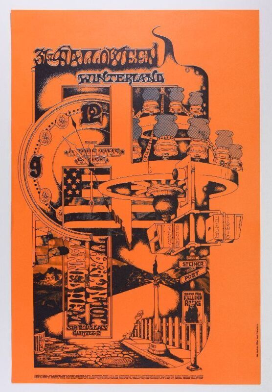1968 FD-681031 John Mayall Canned Heat Winterland Halloween Poster Near Mint 89