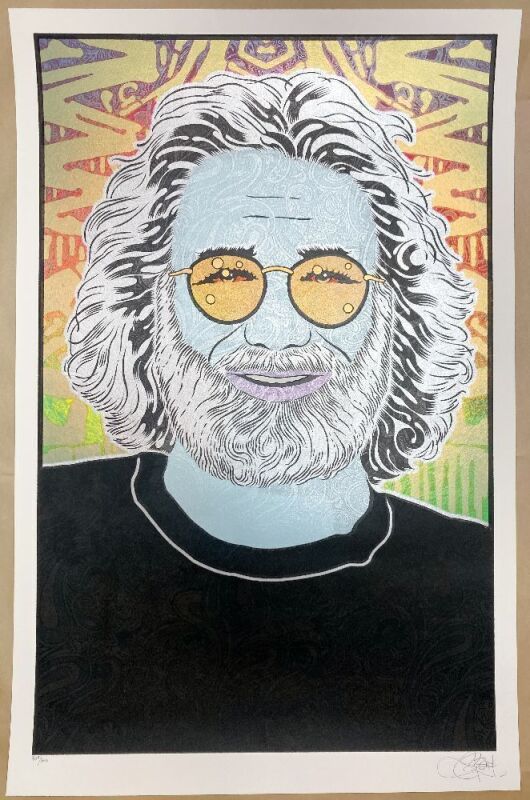 2017 Chuck Sperry Jerry Garcia Winter LE Signed Sperry Poster Mint 91