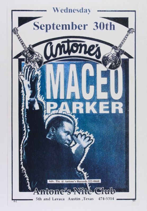 1998 Maceo Parker Antone's Nite Club Austin Poster