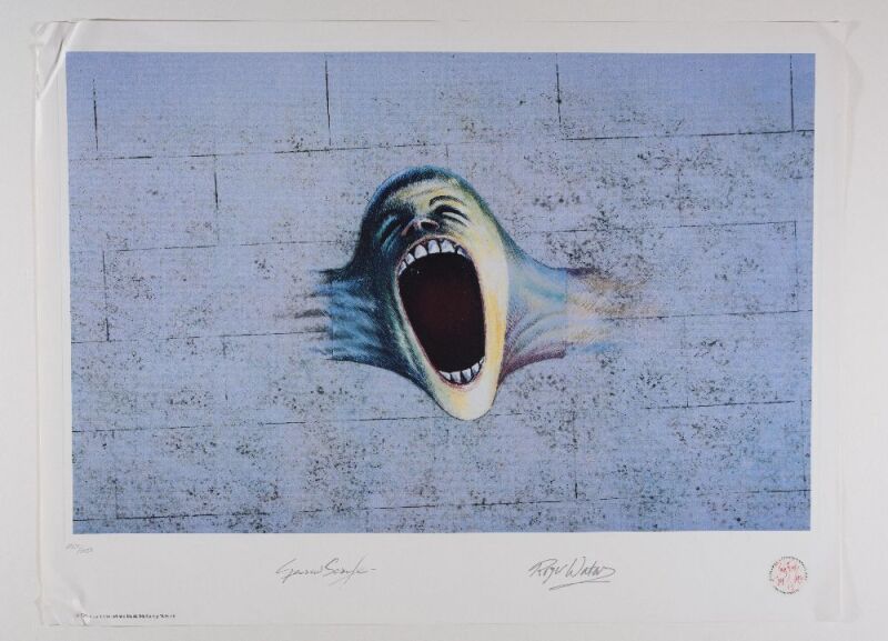 1995 Pink Floyd The Wall The Scream Original LE Lithograph Poster Extra Fine 69