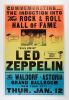 1995 Led Zeppelin Rock & Roll Hall of Fame Induction Globe Cardboard Poster Near Mint 85