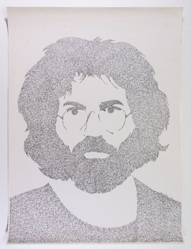 1977 Frank Ware Jerry Garcia Portrait Poster