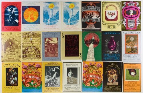 Lot of 21 Bill Graham Numbered Series Postcards