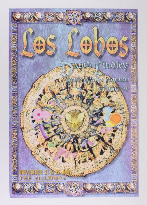 1997 Los Lobos Fillmore Poster