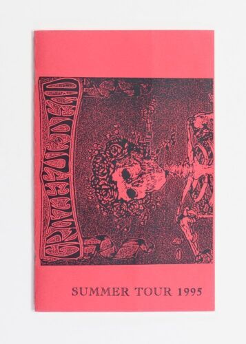 1995 Grateful Dead Summer Tour Itinerary Booklet Near Mint 87