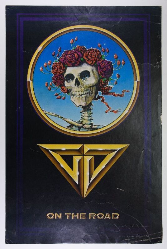 1978 Grateful Dead On The Road Promo Signed Mouse Poster Extra Fine 63