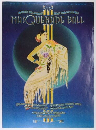 1979 AOR-4.60 Margo St. James Masquerade Ball Poster Extra Fine 65