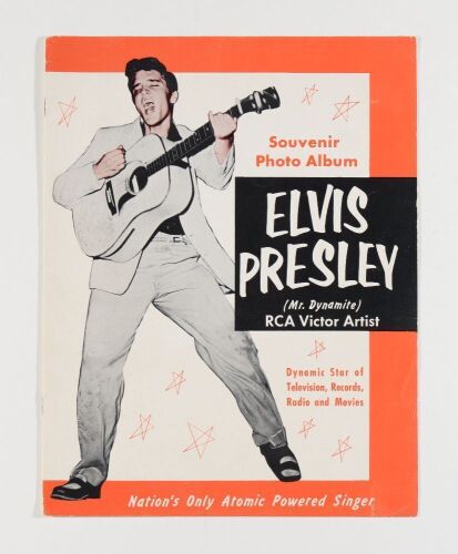 1956 Elvis Presley Mr Dynamite Atomic Powered Singer Tour Program Near Mint 83
