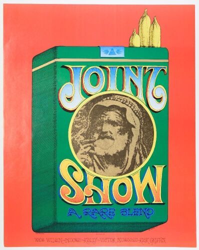 1967 AOR-2.347 Rick Griffin Joint Show Moore Gallery OP1 Poster Near Mint 81