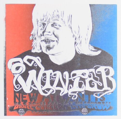 1968 VG-681220 Johnny Winter Vulcan Gas Company Austin Handbill Mint 93