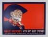 2010 Willie Nelson July 4th Picnic The Backyard At Bee Cave LE Signed Perkins Poster Near Mint 87