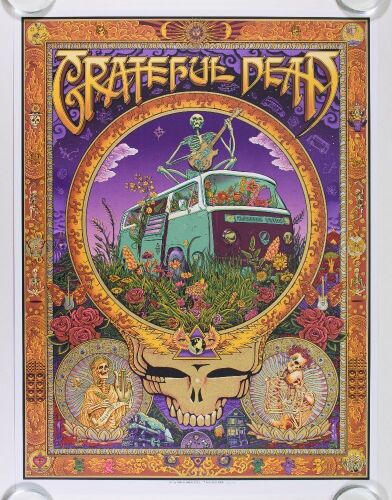 2022 EMEK Gan Golan Grateful Dead LE Poster Mint 93